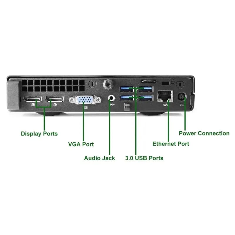 مینی کیس اچ پی استوک مدل HP EliteDesk 800 G1 Tiny پردازنده Core i5 4th — تصویر ۴
