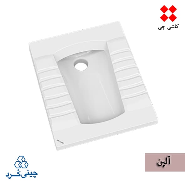 توالت زمینی آلپن طبی تخت (بدون ریم) درجه 1 — تصویر ۲