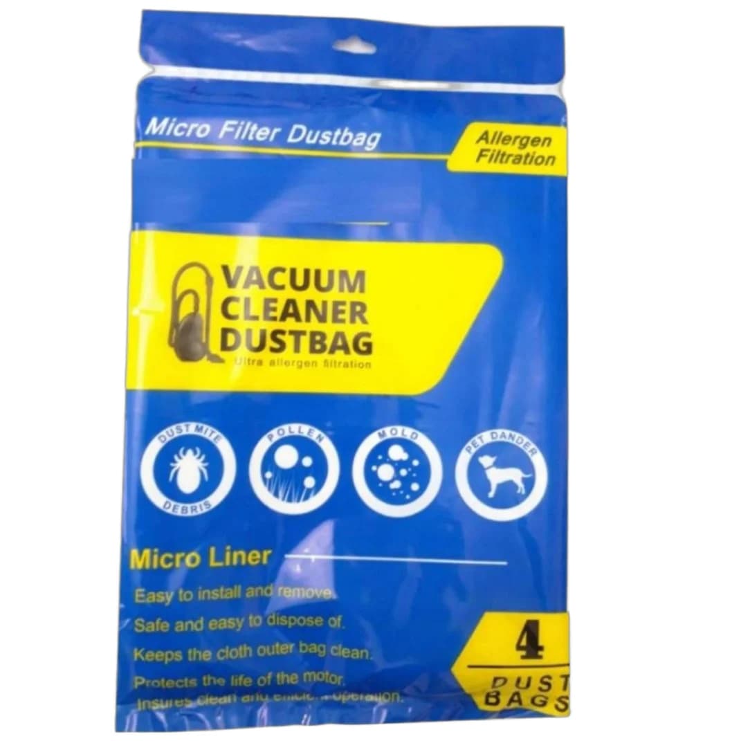 کیسه جاروبرقی بوش سری 8 پرو 5 (اصل) 4عددی ( جنس کیسه ها پارچه نانو یکبار مصرف درجه 1) BOSCH کیسه جاروبرقی بوش پرو 5