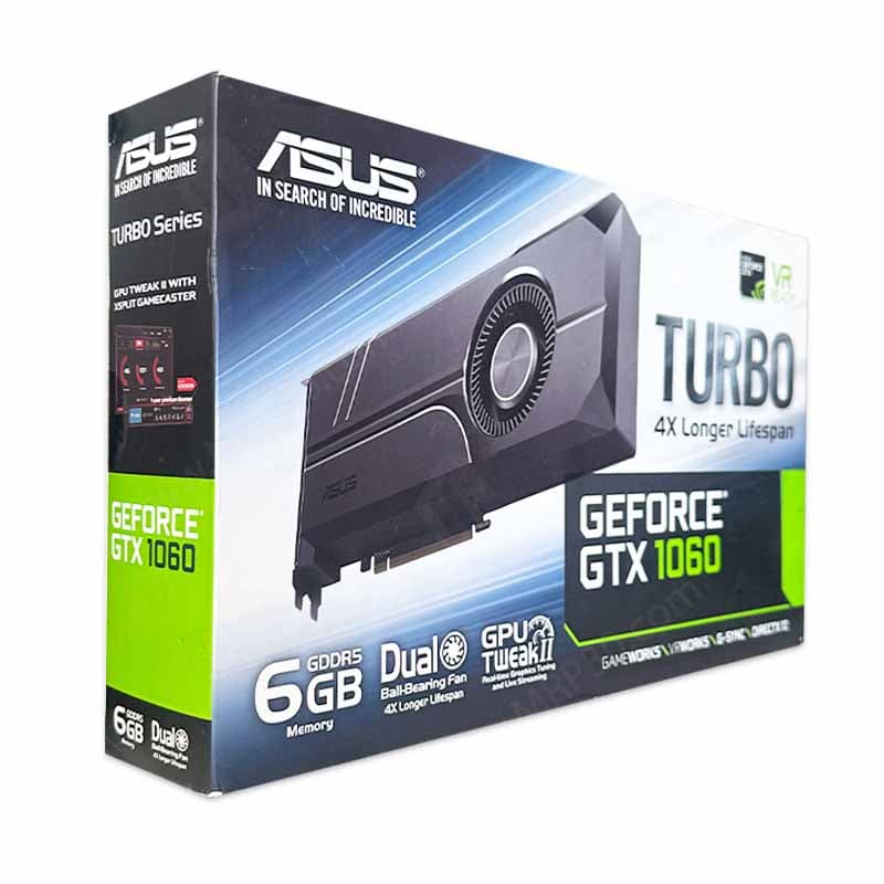 کارت گرافیک ایسوس استوک مدل ASUS TURBO GTX 1060 6G GDDR5 — تصویر ۱۰
