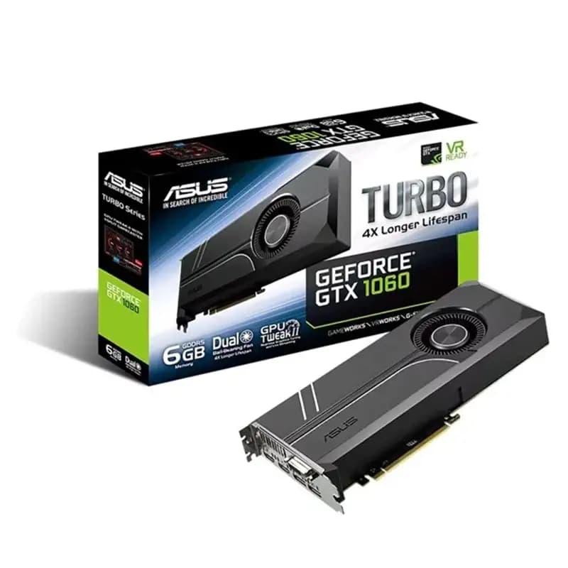 کارت گرافیک ایسوس استوک مدل ASUS TURBO GTX 1060 6G GDDR5 — تصویر ۲
