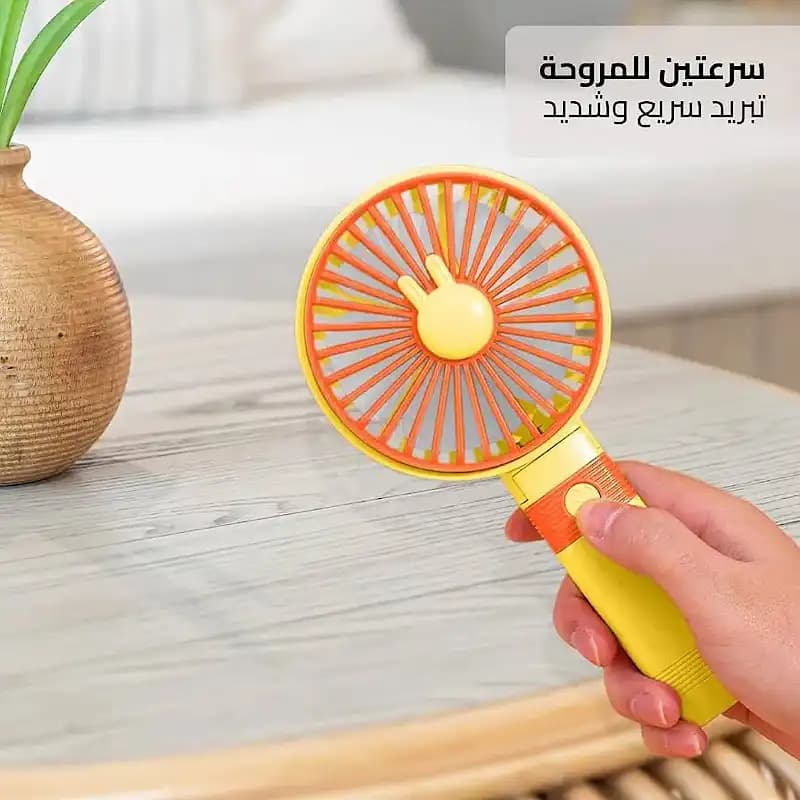 پنکه دستی تاشو 3 سرعته مدل SQ-2195 کد1021 — تصویر ۳