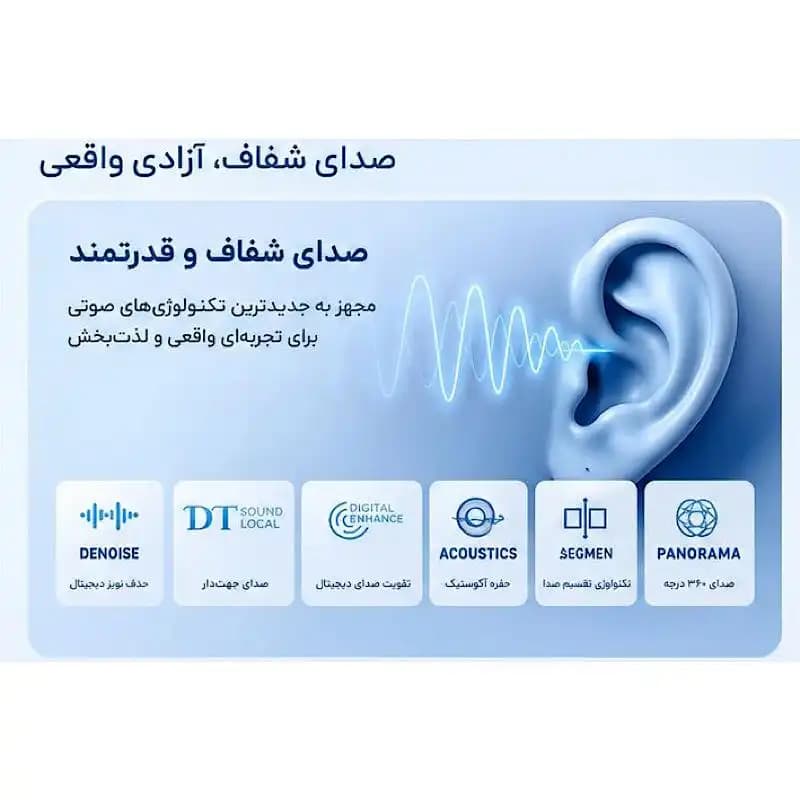 هندزفری ارگونومیک بلوتوثی مدل کلیپسی کد1013 — تصویر ۸