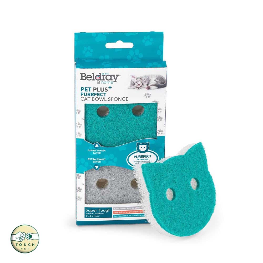 اسکاچ مخصوص شستشوی ظرف غذای گربه Pet Plus+ با خاصیت انتی باکتریال