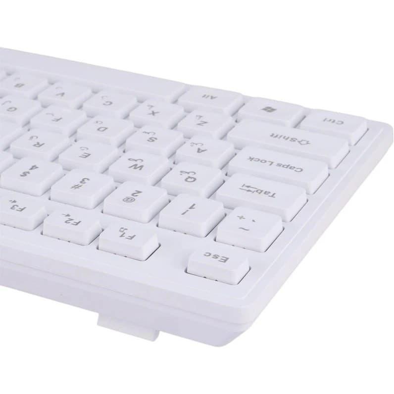 کیبورد بی سیم سفید D-NET مدل DT-999 — تصویر ۴