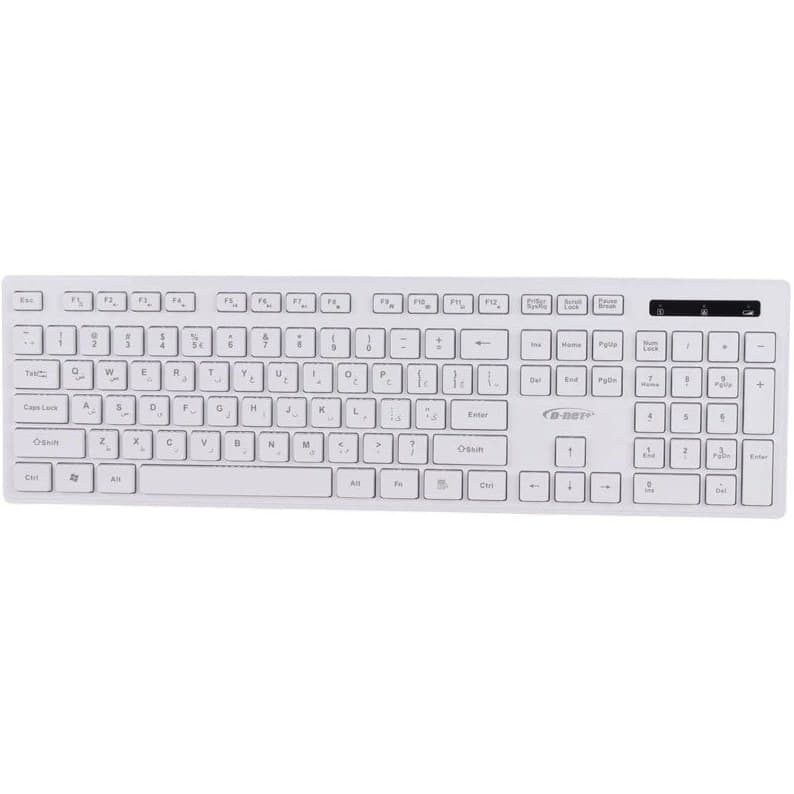کیبورد بی سیم سفید D-NET مدل DT-999