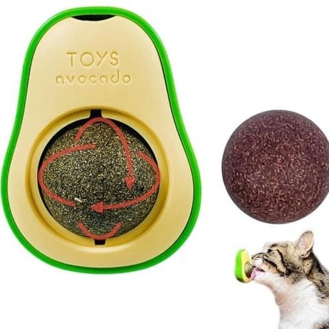 اب نبات دیواری گربه مدل اواکادو حاوی کت نیپ mint balls seny cat — تصویر ۲