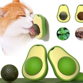 اب نبات دیواری گربه مدل اواکادو حاوی کت نیپ mint balls seny cat — تصویر ۳