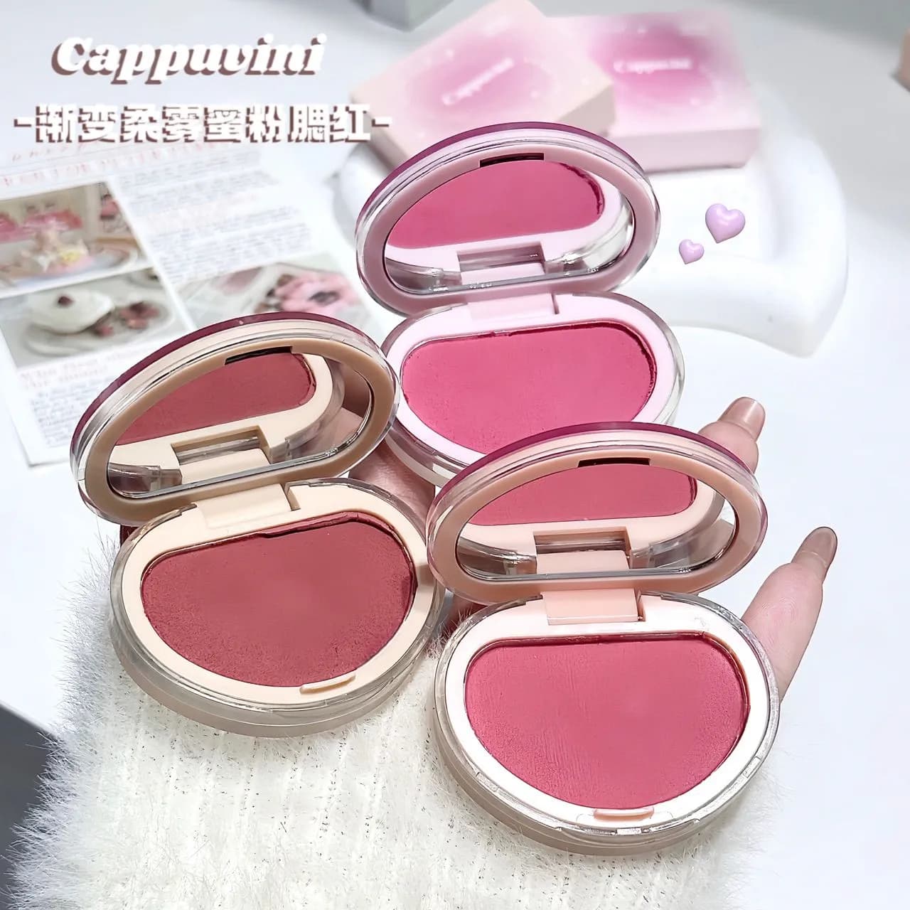 رژگونه پودری مخملی کاپووینی — تصویر ۸