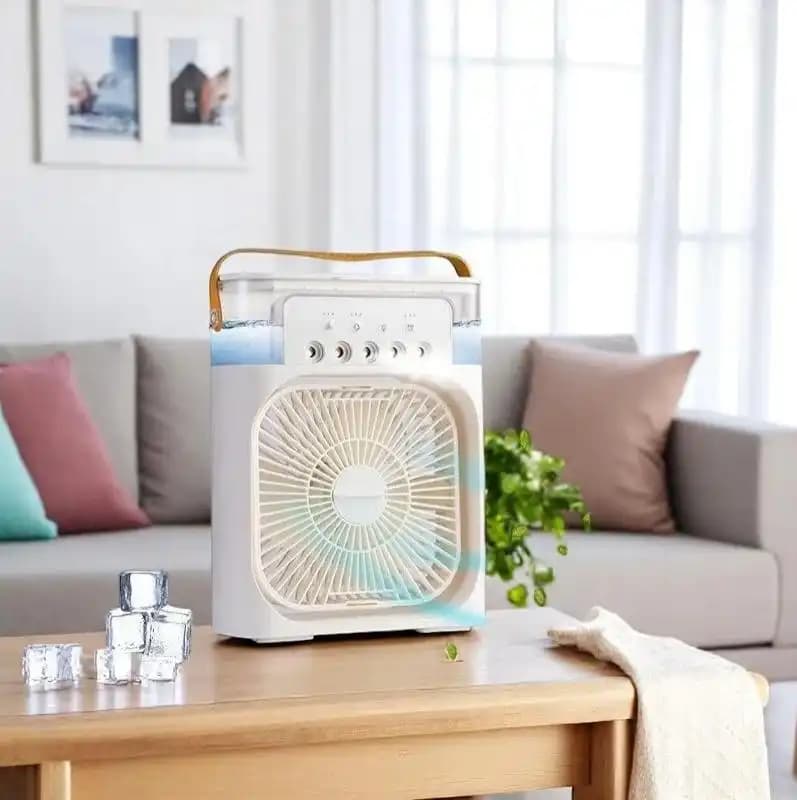 پنکه مه پاش رومیزی AIR COOLER FAN (سایز بزرگ) کد1912 — تصویر ۳