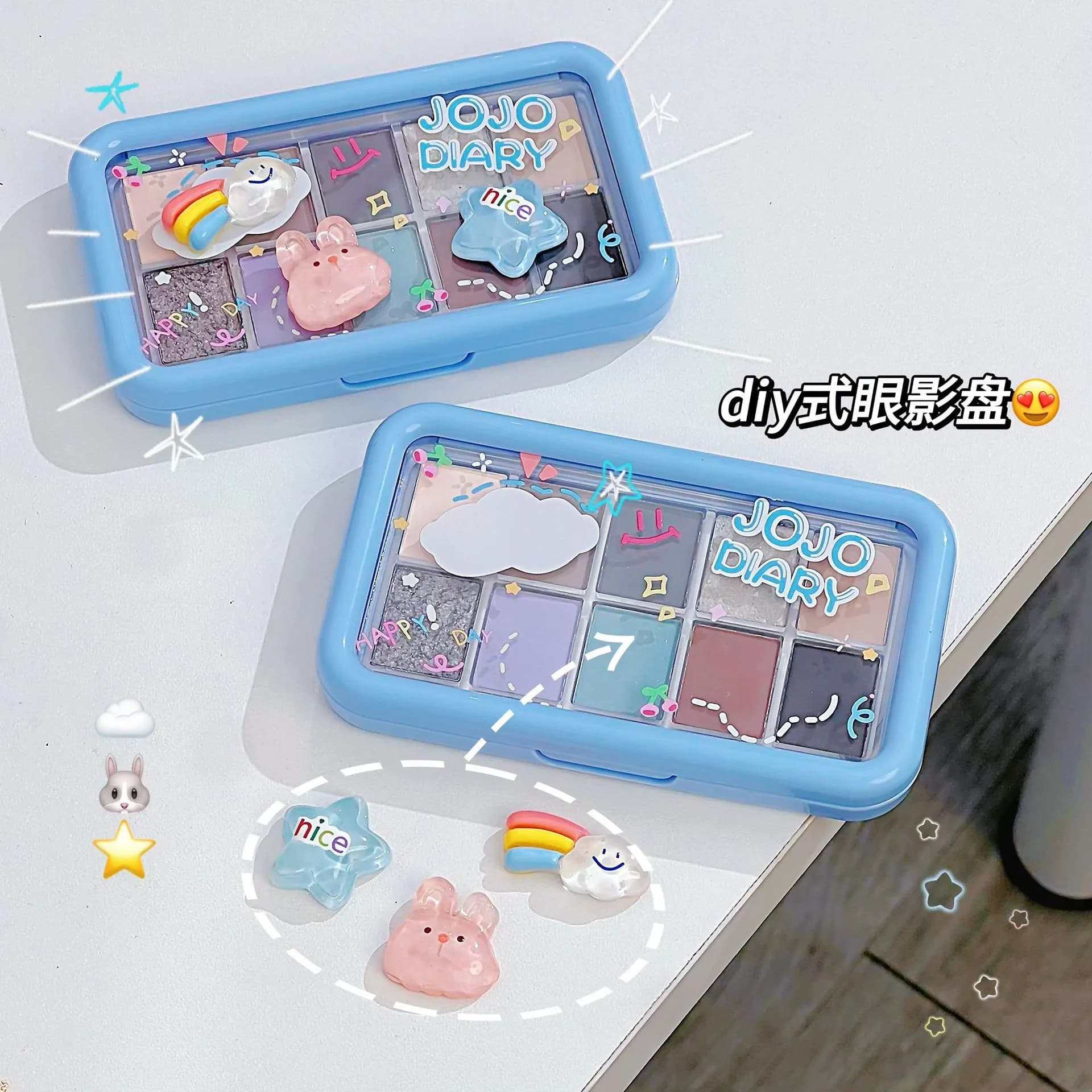 پالت سایه ۱۰ رنگ jojo diary فانتزی پینترستی — تصویر ۸