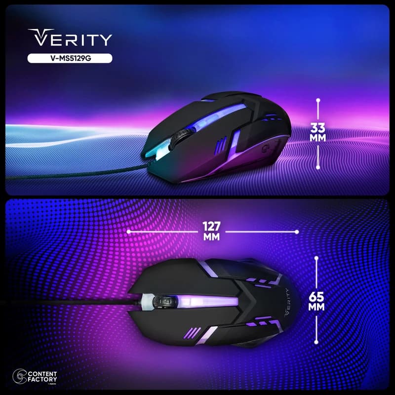 موس گیم VERITY مدل VMS5123G — تصویر ۳