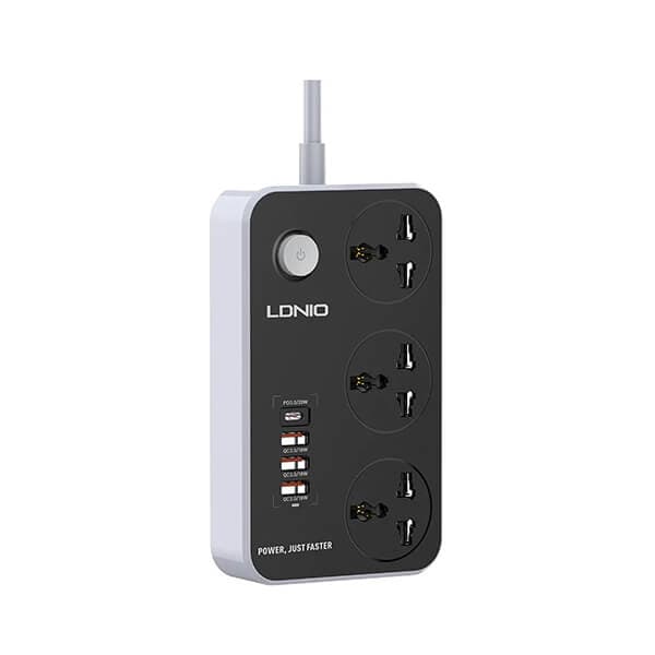 چند راهی برق الدینیو مدل LDNIO SC3412 — تصویر ۲