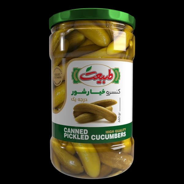 کنسرو خیارشور درجه یک 660 گرمی طبیعت