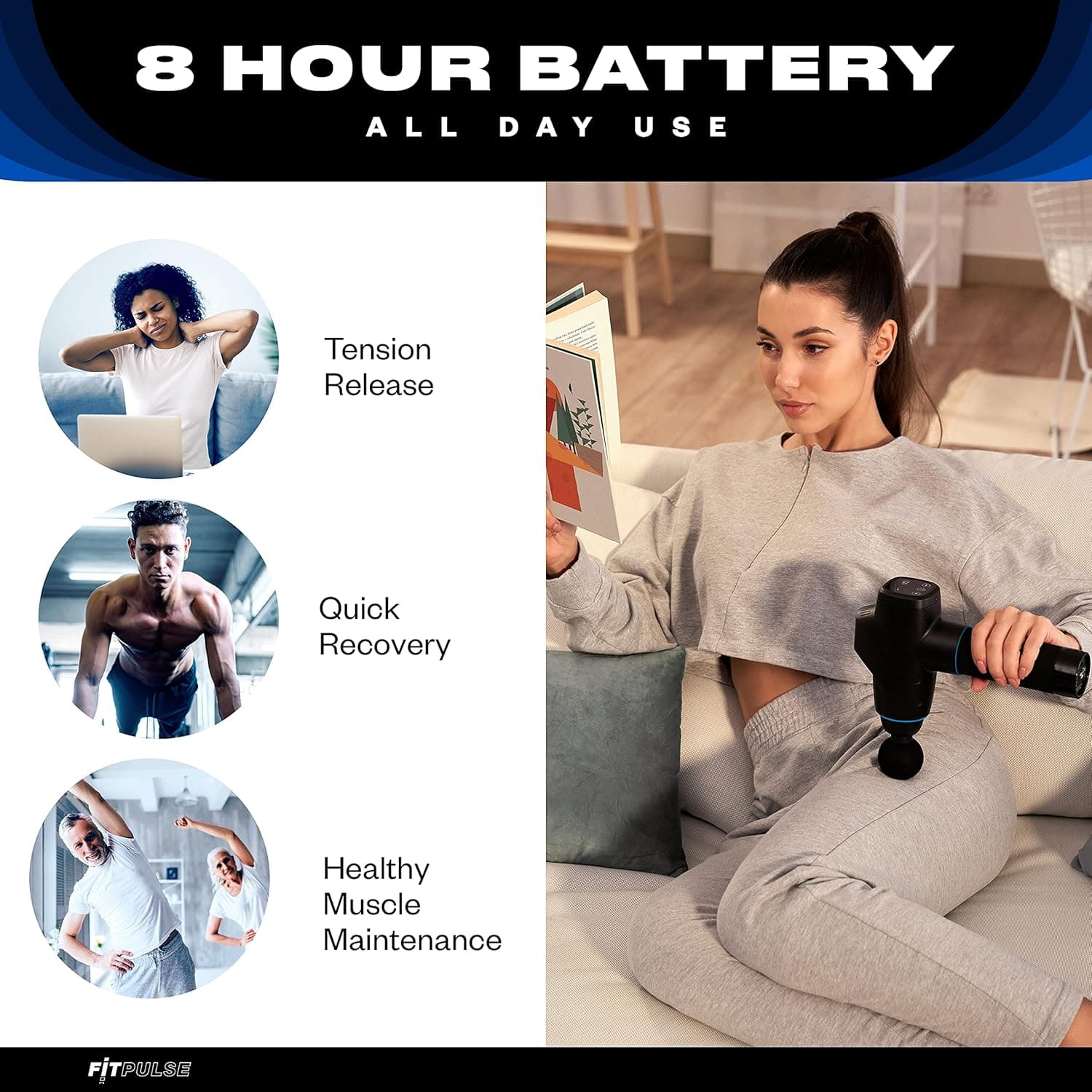 ماساژور تفنگی Fitpulse — تصویر ۵