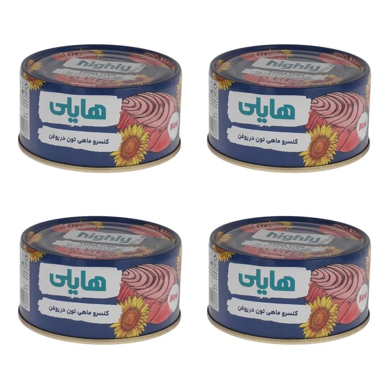 تن ماهی 180 گرمی پک 4 عددی هایلی