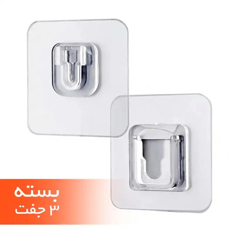 میخ چسبی دوطرفه نر و ماده وارداتی 3 بسته 2 تکه ای(جنس خارجی) کد959