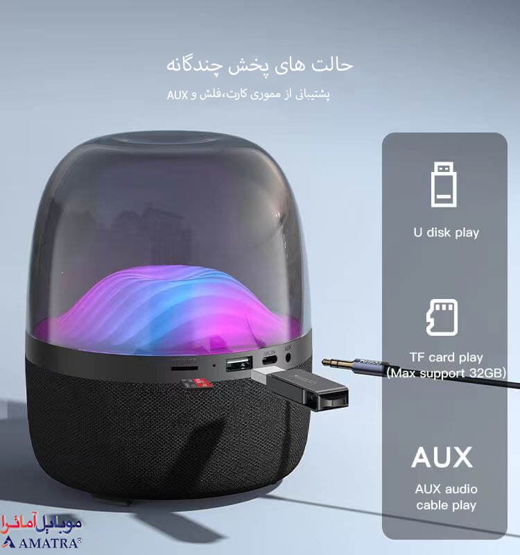اسپیکر بلوتوثی یسیدو مدل YESIDO YSW08 — تصویر ۳