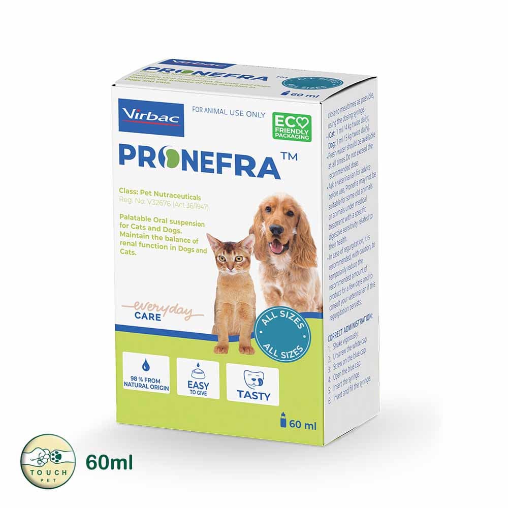 مکمل غذایی پرونفرا گربه و سگ virbac ویربک حجم ۶۰ میل