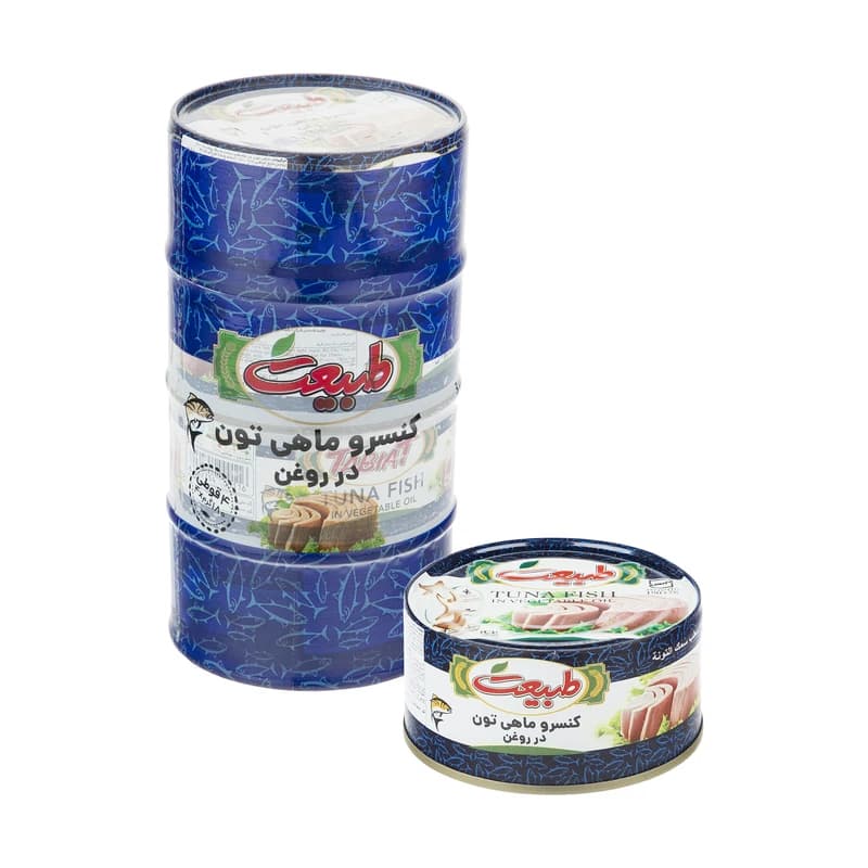 پک تن ماهی 180 (4عدد تن ماهی ساده) طبیعت