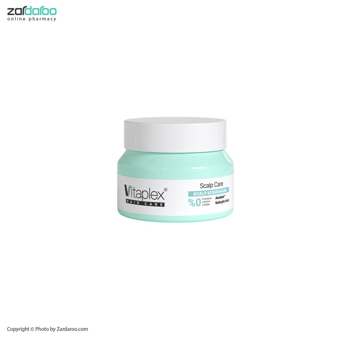ماسک اسکراب ضد شوره و تنظیم کننده چربی 295 گرمی ویتاپلکس Vitaplex