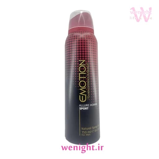اسپری خوشبو کننده بدن مردان ایموشن مدل ALLURE HOMME SPORT