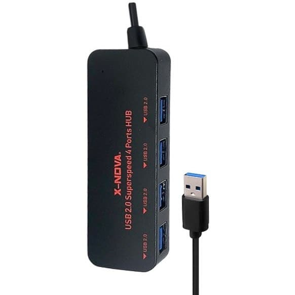 هاب USB 3.0 چهار پورت ایکس‌نووا مدل X1080 (X-NOVA 4-Port USB 3.0 Hub)