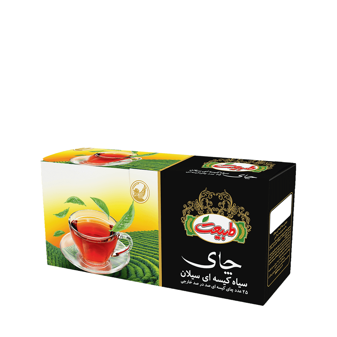 چای کیسه ای سیلان ساده 25عددی طبیعت