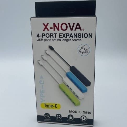 هاب 4 پورت USB-C ایکس‌نووا مدل X940 (X-NOVA Type-C to USB 3.0 Hub) — تصویر ۲