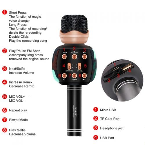 میکروفون اسپیکردار مدل WSTER WS-2911 — تصویر ۴