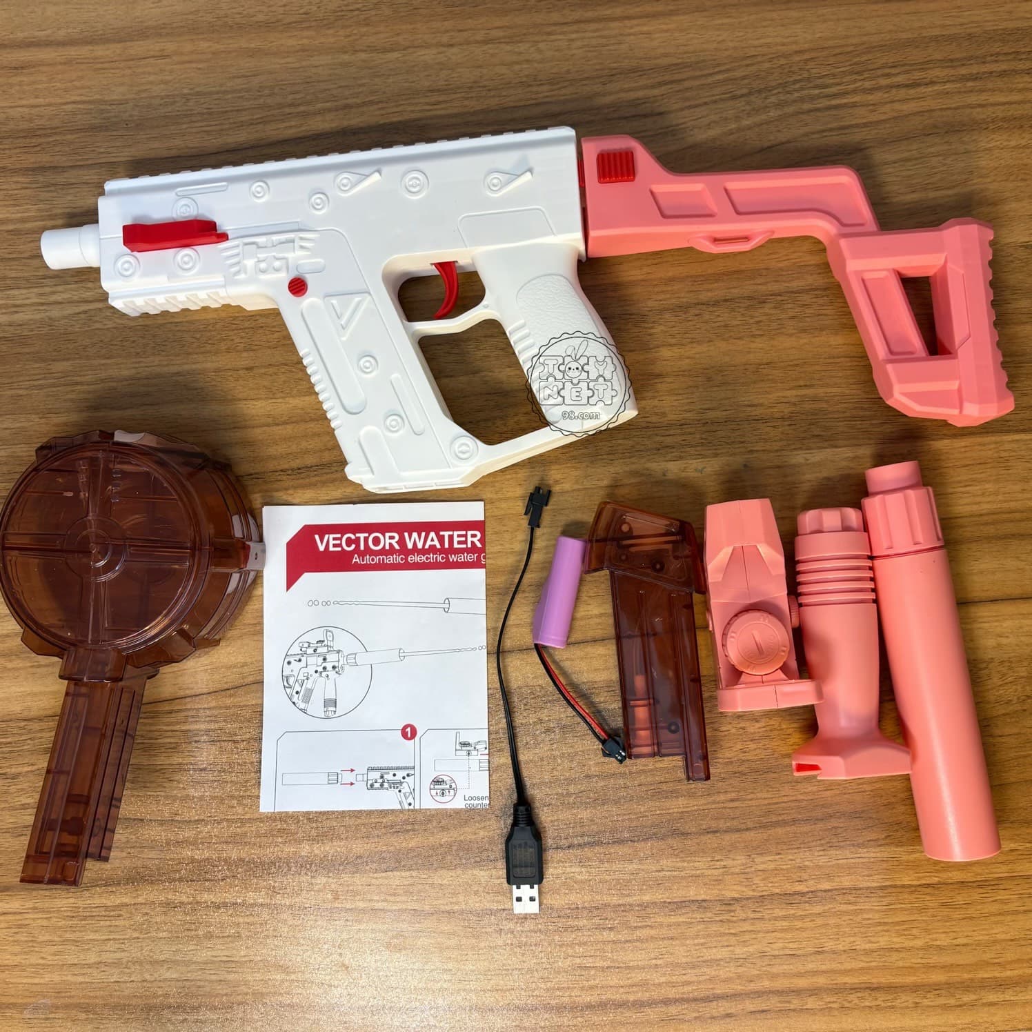 تفنگ آب پاش شارژی نمونه اصلی Vector Water Gun کد CY024/CY025 — تصویر ۵