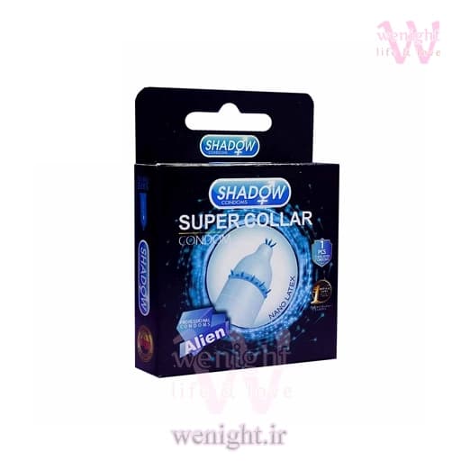 کاندوم فضایی اره ماهی شادو super collar | بسته‌بندی محرمانه
