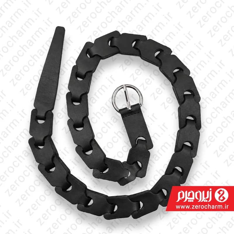 کمربند زنانه بافت چرم طبیعی سایز2.5 — تصویر ۶