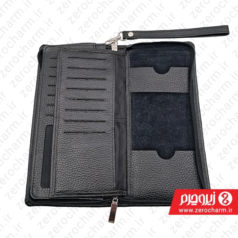 کیف دسته چک چرم طبیعی — تصویر ۷
