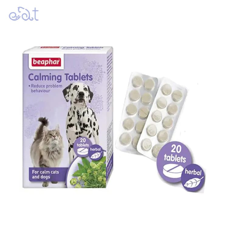 قرص آرام بخش سگ و گربه بیفار مدل Beaphar Dog & Cat Calming بسته 20 عددی — تصویر ۲