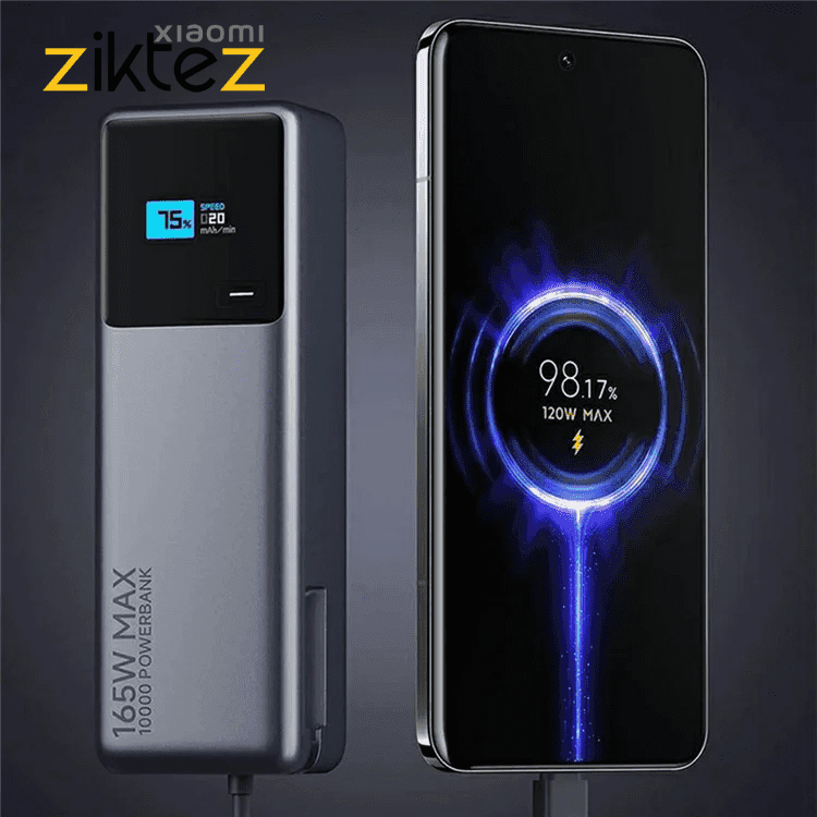 پاوربانک 10000 165w شیائومی مدل Xiaomi Power Bank PB1165MI (اورجینال ارسال فوری) — تصویر ۴