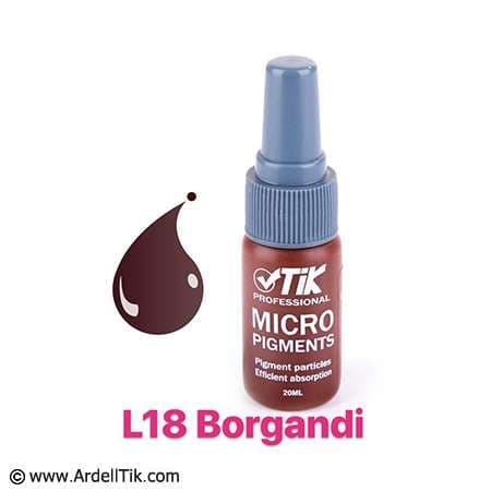 رنگ تاتو تیک – پایه آب – بورگاندی L18