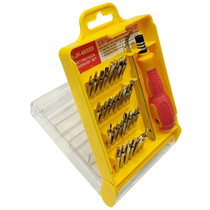 ست پیچ گوشتی 32 تکه JACKLY مدل JK-6032D | مناسب تعمیرات لوازم الکترونیک — تصویر ۲