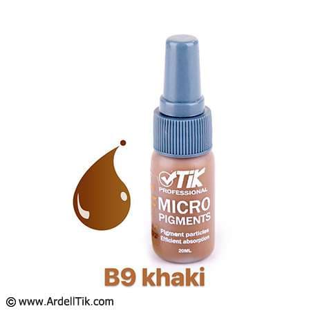 رنگ تاتو تیک – پایه آب – رنگ قهوه ای خاکی – B9