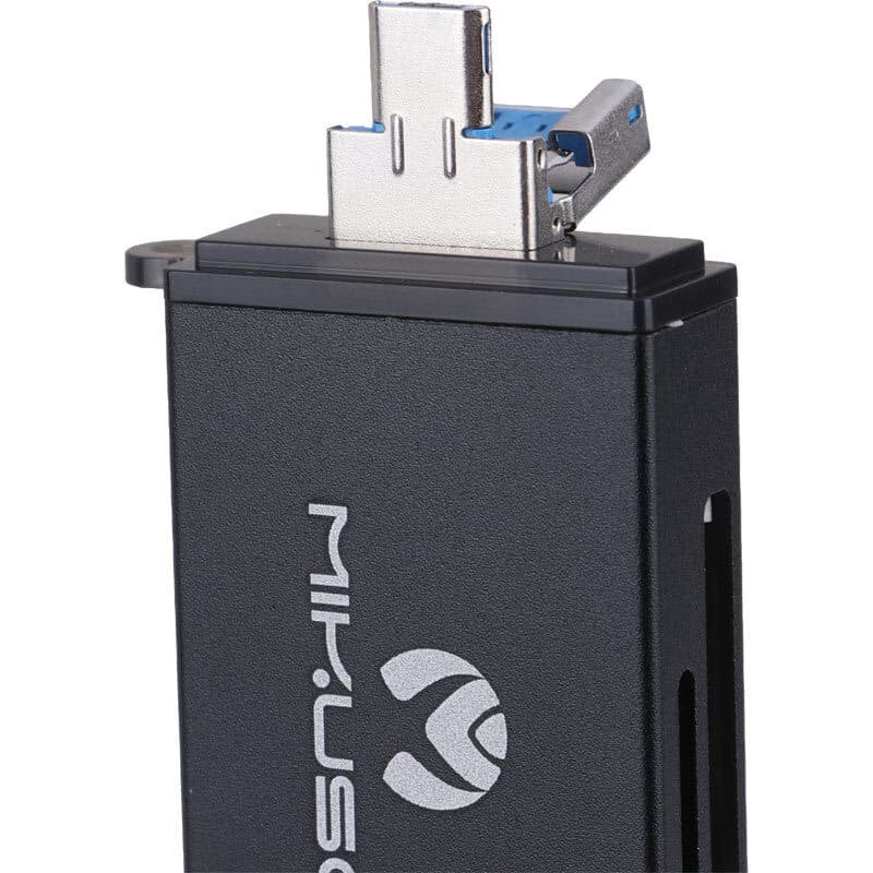 رم ریدر همه کاره میکاسو Mikuso مدل CRD-010 | با 3 مدل رابط‌ USB ، Type-C و Micro — تصویر ۴