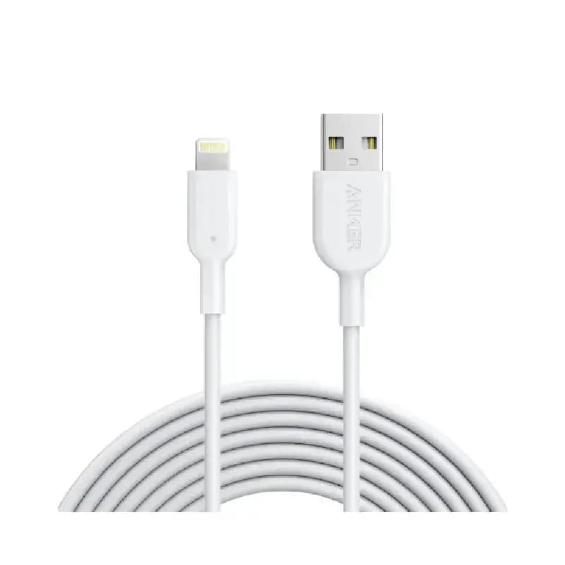 کابل شارژ انکر مدل PowerLine III USB-A To Lightening-A8812 با طول 90 سانتی‌متر
