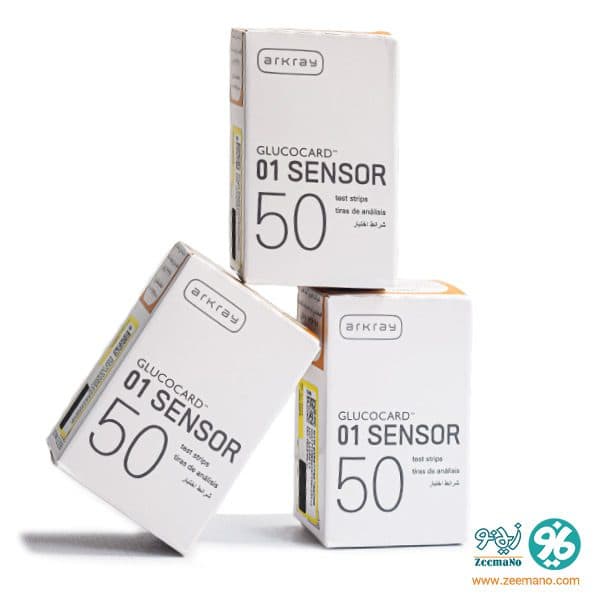 نوار تست قند خون گلوکوکارد GLUCOCARD 01 بسته 50 عددی
