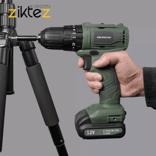 دریل شارژی شیائومی Xiaomi MarsWorker 12V Lithium Impact Drill MSBLID1201-04 (اورجینال) — تصویر ۴