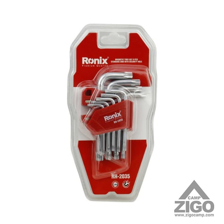 ست آچار آلن ستاره ای ۹ عددی رونیکس Ronix RH-2035 — تصویر ۲
