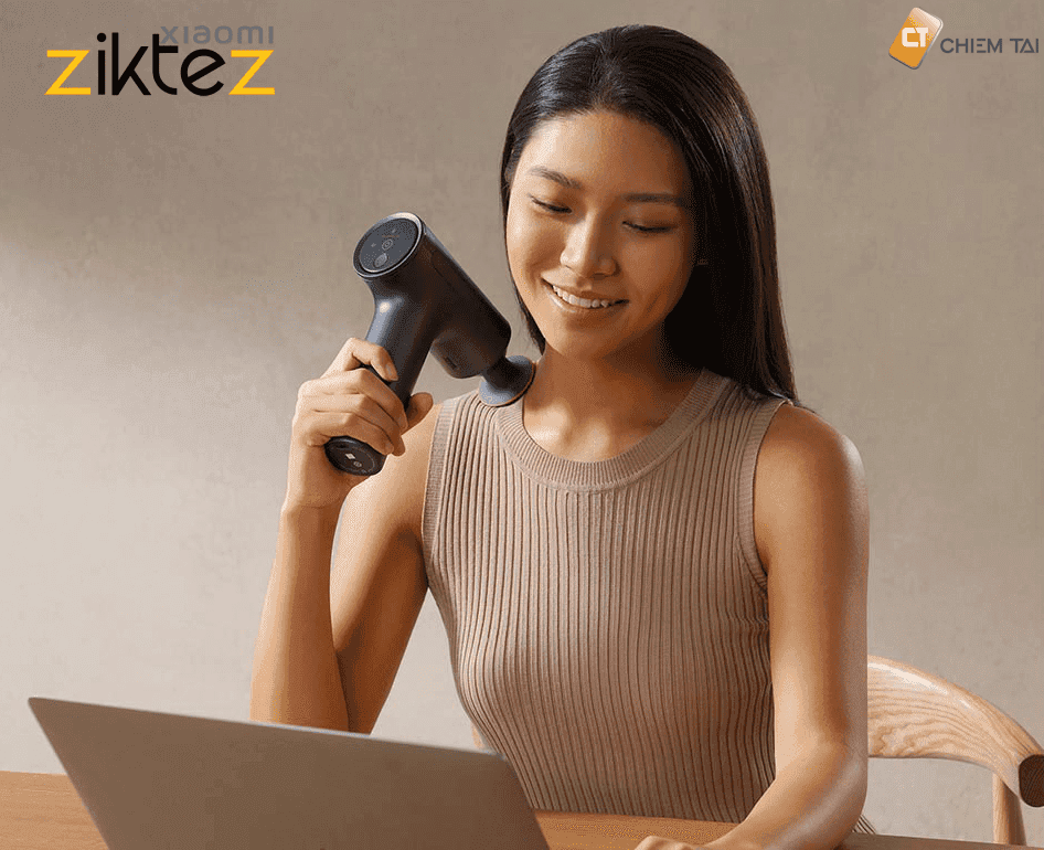 ماساژور تفنگی شیائومی حرارتی Xiaomi Mijia massage Gun H3 MJJMQ06YM (اورجینال ارسال فوری) — تصویر ۳