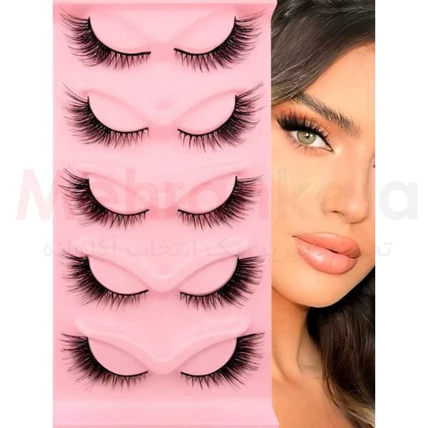 مژه مصنوعی روباهی فاکس مدل Fox Eyelashes بسته 5 جفتی — تصویر ۲