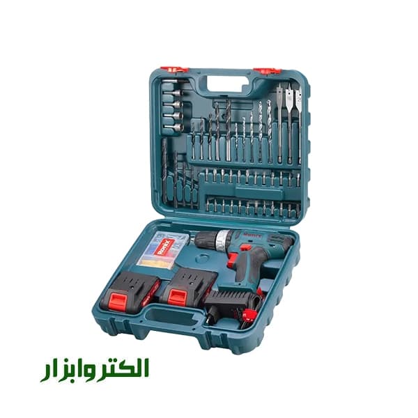 کیت دریل شارژی چکشی 18 ولت رونیکس مدل RS-8019