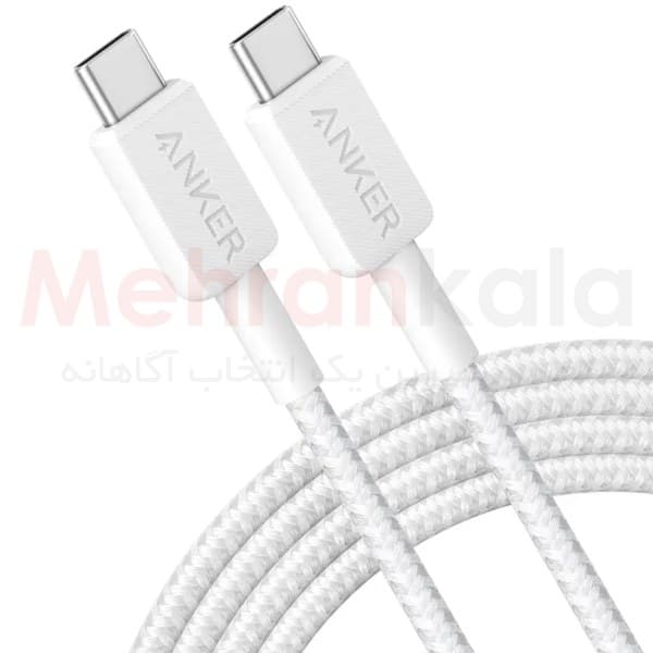 کابل شارژ دو سر تایپ سی انکر مدل SeriesIII 322 – توان 60 وات