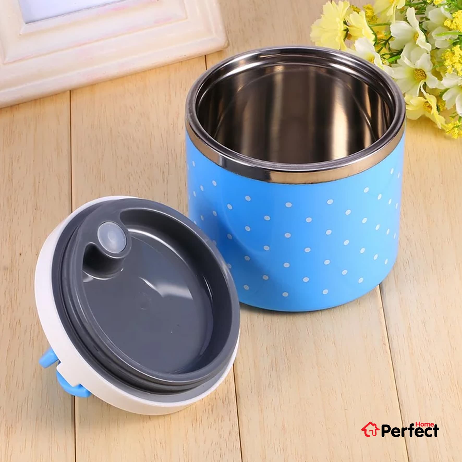 فلاسک غذا و لانچ باکس 1 طبقه ی 1 لیتری — تصویر ۶
