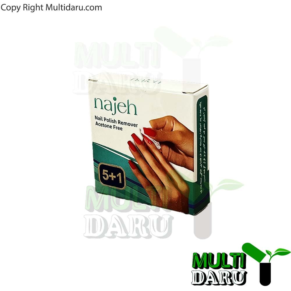 لاک پاک کن ورقی ناژه 6 عددی — تصویر ۲